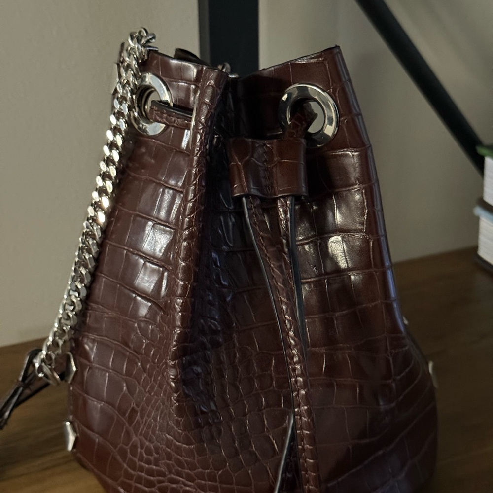 Zara Embossed Bucket Bag - Picture 3 of 4